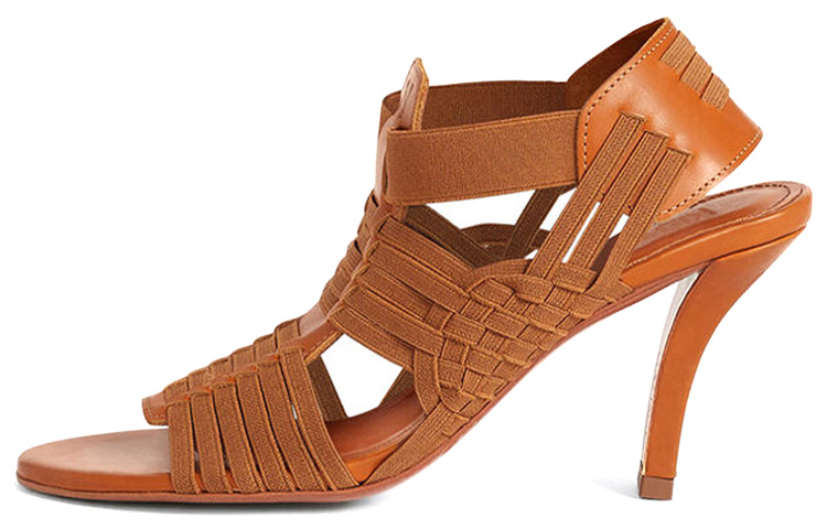 (W) Kenzo Leather High-Heel Sandals 'Brown'