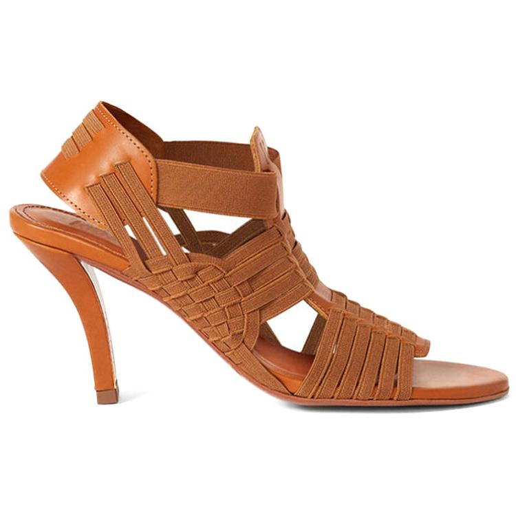 (W) Kenzo Leather High-Heel Sandals 'Brown' 圖 2