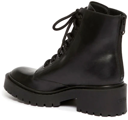 (W) Kenzo Boot Kulit Lace-Up 'Hitam' F952BT340L62-99 Shop (W) Kenzo Boot Kulit Lace-Up 'Hitam' F952BT340L62-99