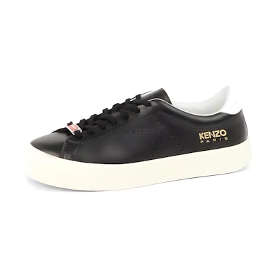 (W) Kenzo Leather Lace-Up Low Top 'Black Fashion'
