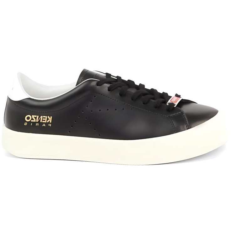 (W) Kenzo Leather Lace-Up Low Top 'Black Fashion' 圖 2