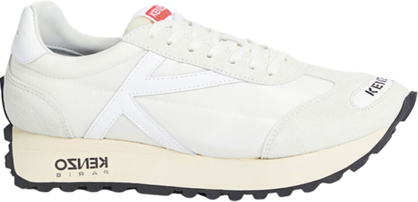 (W) 겐조 화이트 가죽 끈 로우탑 스니커즈 (non-slip implied) FD52SN050F54.02 Order (W) 겐조 화이트 가죽 끈 로우탑 스니커즈 (non-slip implied) FD52SN050F54.02