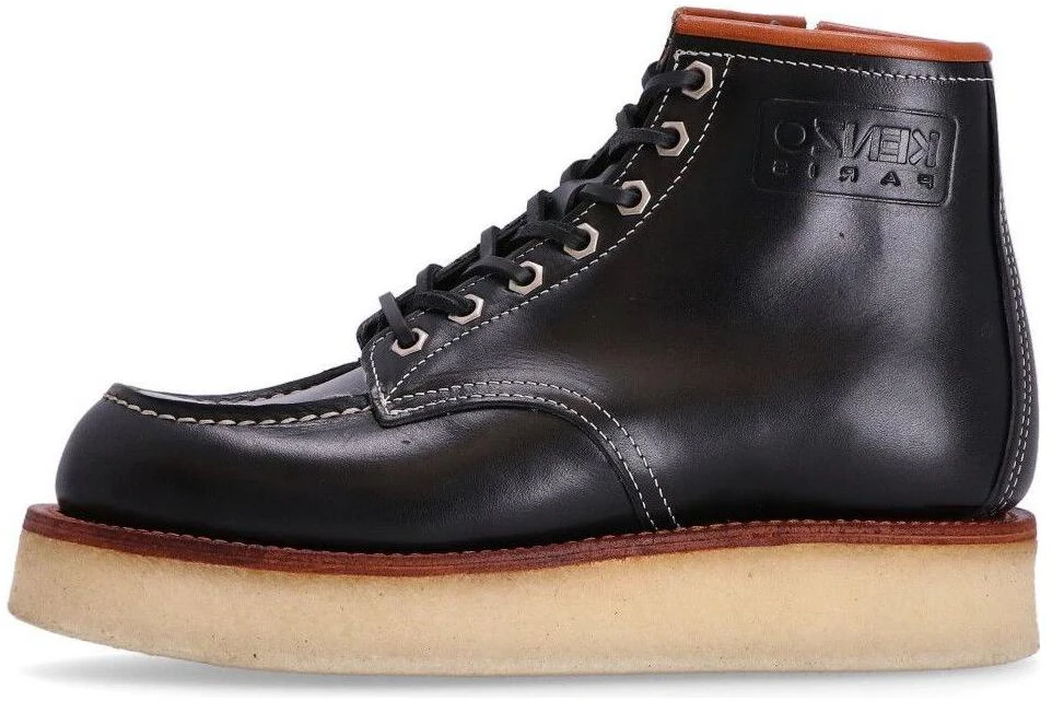 women-kenzo-leather-lace-up-round-toe-ankle-boot-black-fc-62-bt-701-l65-99