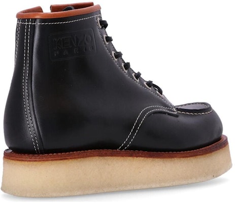 (Women) Kenzo Leather Lace-Up Round Toe Ankle Boot 'Black' FC62BT701L65.99 Purchase (Women) Kenzo Leather Lace-Up Round Toe Ankle Boot 'Black' FC62BT701L65.99