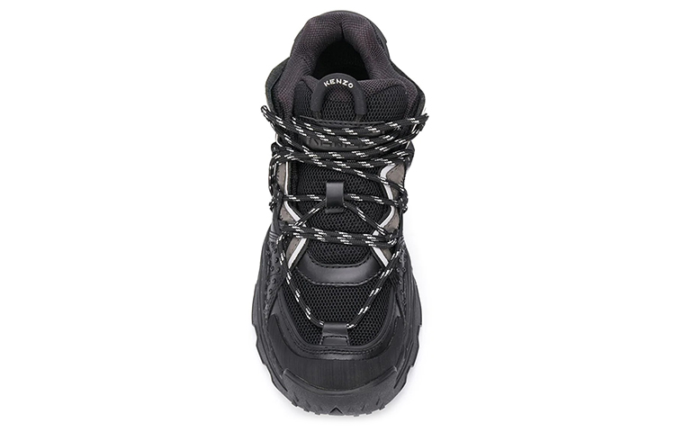Shop (W) Kenzo 黑色时尚皮革低帮鞋 FA62SN300L69-99
