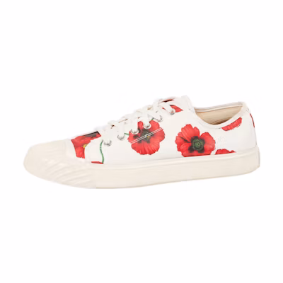 (W) Kenzo Leather Low-Top 'Floral White'