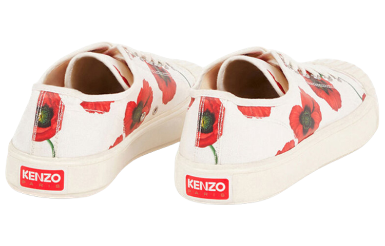 (W) Kenzo Leather Low-Top 'Floral White' 圖 3