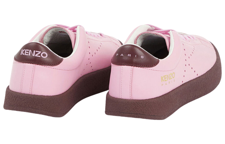 Lookbook (W) Kenzo Leren Low-Top Sneakers ''Roze'' FC62SN030L50.30