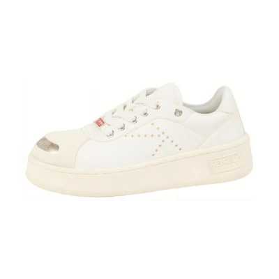 (W) Kenzo Leather Low-Top Lace-Up 'White Fashion'