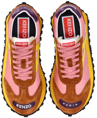 (W) Kenzo 皮革低帮运动鞋 '粉色棕色黄色' FD52SN050F54.34 Shop (W) Kenzo 皮革低帮运动鞋 '粉色棕色黄色' FD52SN050F54.34