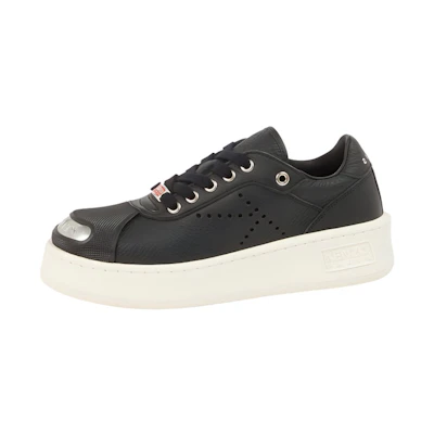 (W) Kenzo Leather Low Top 'Black Fashion'