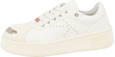 (Women) Kenzo Leather Low-Top Lace-Up 'White Fashion' FD52SN040L53.01 (Women) Kenzo Leather Low-Top Lace-Up 'White Fashion' FD52SN040L53.01