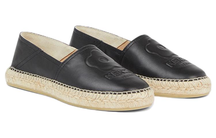 (W) Kenzo Leather Round Toe Espadrille 'Black' 圖 3