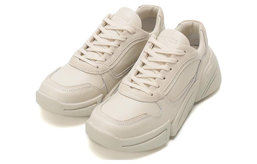 (W) Kenzo Leather Sneaker 'Bone White' 圖 3