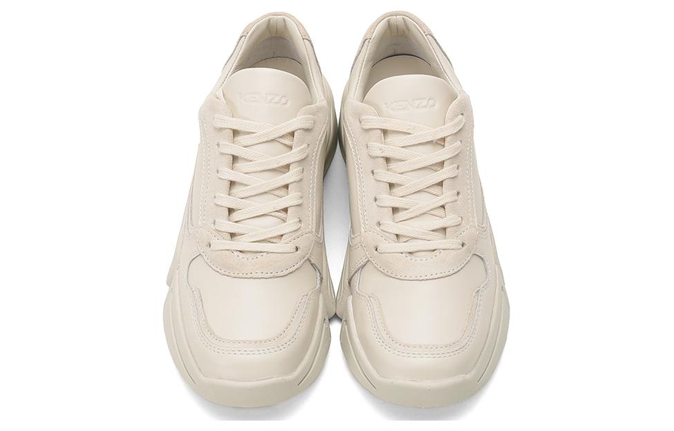 (W) Kenzo Leather Sneaker 'Bone White' 圖 4