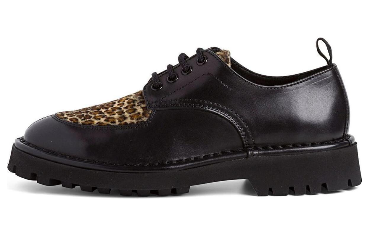 (W) Kenzo Leather Sneakers 'Black Fashion'