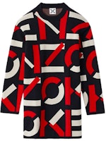 (Women) KENZO Letter Logo FW21 Mid-Waist Long Sleeve Dress Red FA62RO5313SC-21 (Women) KENZO Letter Logo FW21 Mid-Waist Long Sleeve Dress Red FA62RO5313SC-21