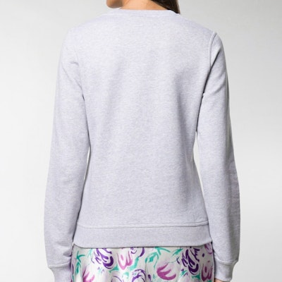 (W) KENZO Sudadera Gris Claro con Estampado de Logo F96-2SW707-962-93 Purchase (W) KENZO Sudadera Gris Claro con Estampado de Logo F96-2SW707-962-93