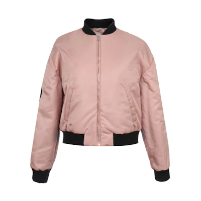 (Women) KENZO Light Pink Logo Long Sleeve Cotton Jacket FA52BL0895AG-09