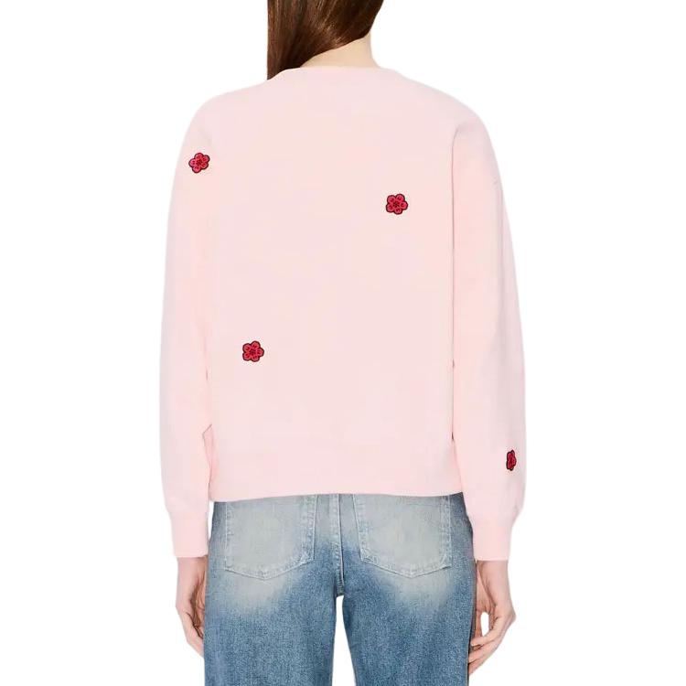 (Women) Kenzo Logo Embroidered Crewneck Sweatshirt Light Pink FE62SW1684MF-34 圖 6