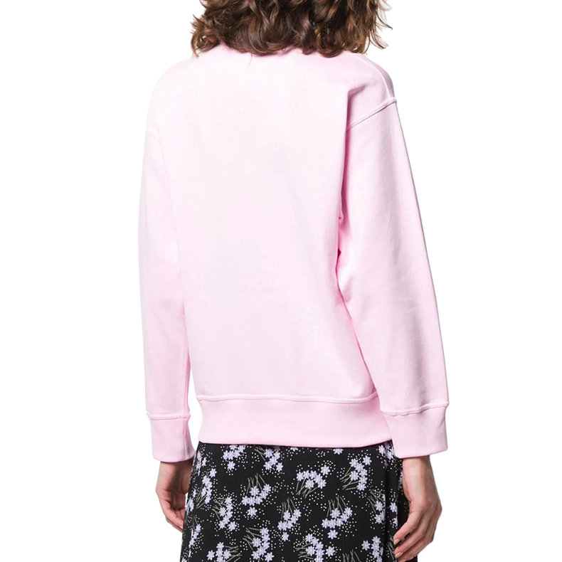 Shop (Women) Kenzo Logo Pullover Sweatshirt Pink Casual Style F952SW779952-33