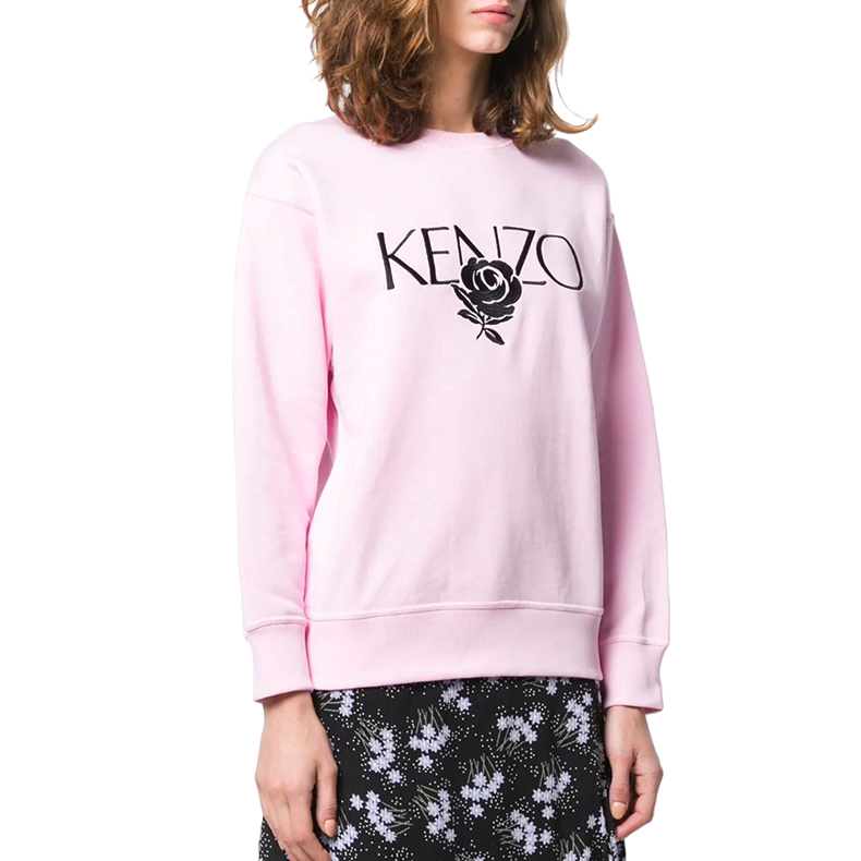 Purchase (Women) Kenzo Logo Pullover Sweatshirt Pink Casual Style F952SW779952-33