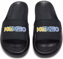 Shop (W) Kenzo 标志PVC拖鞋 '黑色' FA52MU103P64-99