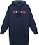 Order (W) Kenzo 深藍色刺繡Logo羊毛連帽洋裝 FA62RO7724MO-76