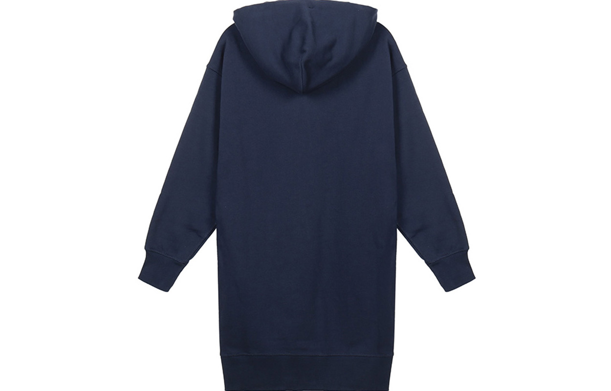 Lookbook (W) Kenzo 深藍色刺繡Logo羊毛連帽洋裝 FA62RO7724MO-76