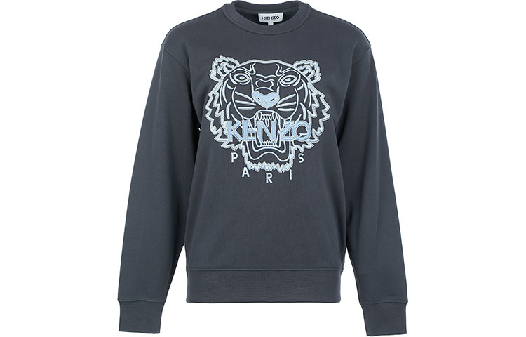 (Women) Kenzo Navy Blue Sweatshirt with Tiger Head Logo Embroidery FB62SW8214XF-79 圖 2