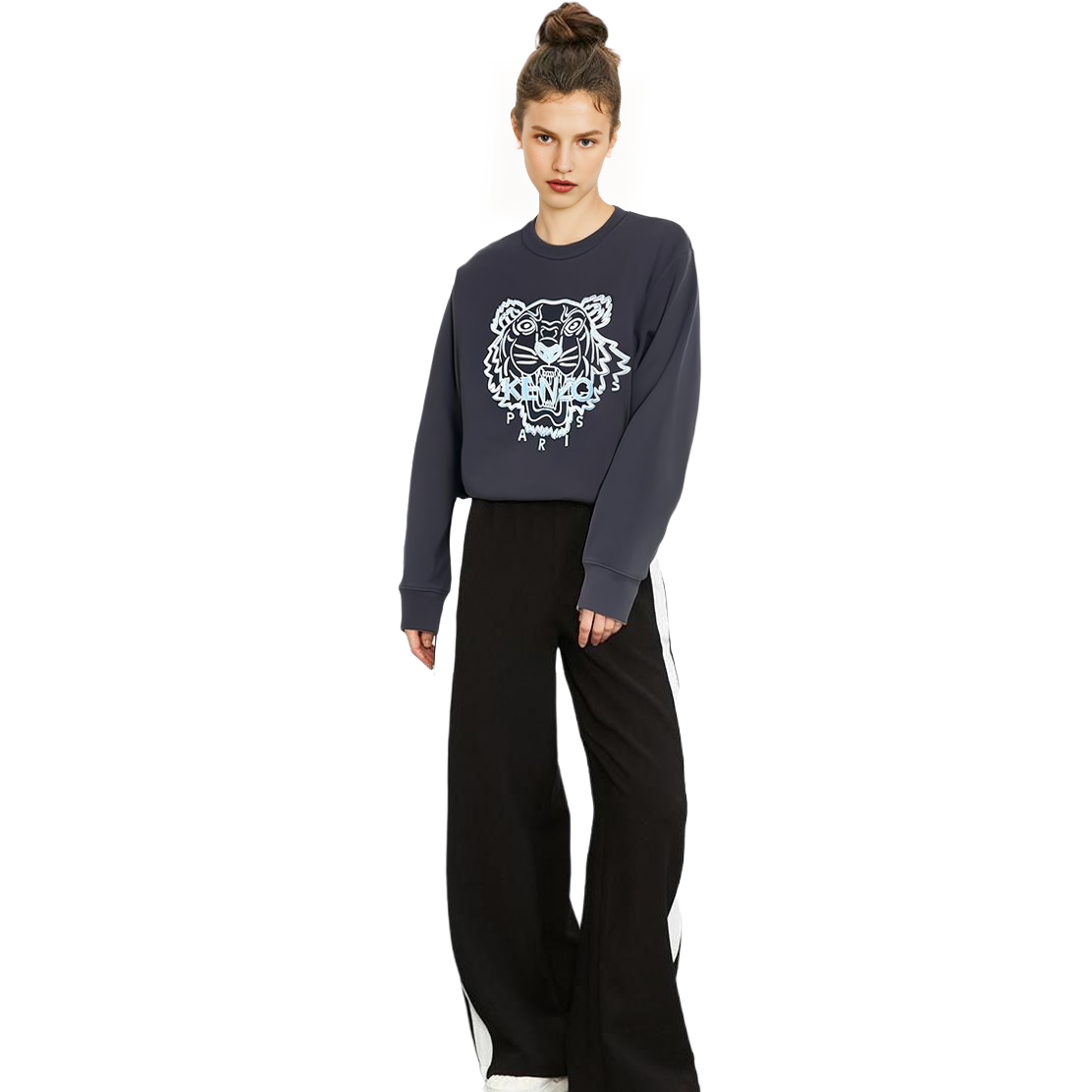 (Women) Kenzo Navy Blue Sweatshirt with Tiger Head Logo Embroidery FB62SW8214XF-79 圖 5