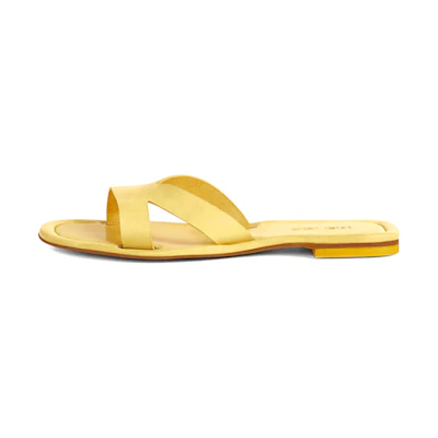 (W) Kenzo Opanka Slide 'Yellow Leather'