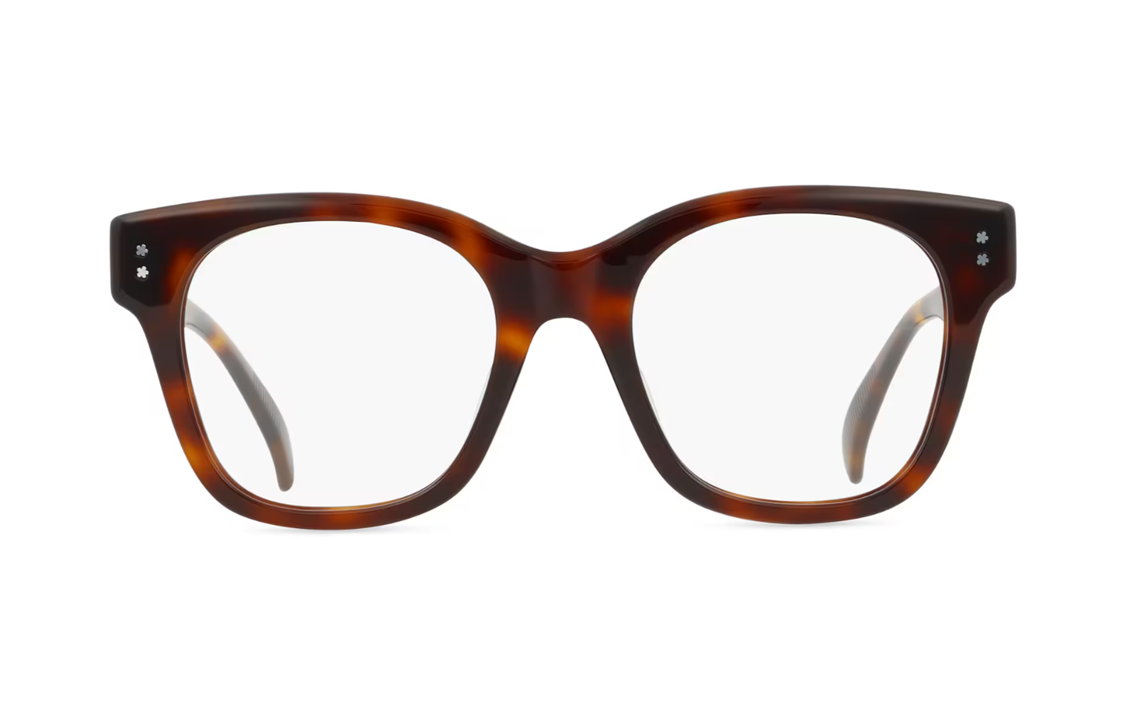 Lookbook (Women) KENZO Optical Glasses with Logo - Blue Light Blocking Tortoiseshell Frame for Women. KZ50187I053