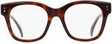 Lookbook (Women) KENZO Optical Glasses with Logo - Blue Light Blocking Tortoiseshell Frame for Women. KZ50187I053