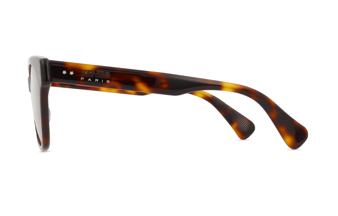 Shop (Women) KENZO Optical Glasses with Logo - Blue Light Blocking Tortoiseshell Frame for Women. KZ50187I053