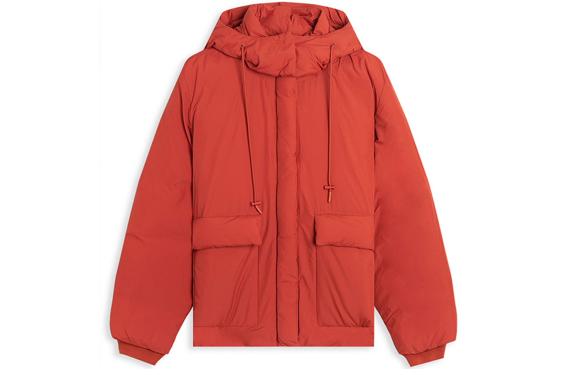 (Women) KENZO Orange Puffer Jacket with Tiger Patch FA62OU066563-19