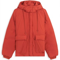 (Women) KENZO Orange Puffer Jacket with Tiger Patch FA62OU066563-19 (Women) KENZO Orange Puffer Jacket with Tiger Patch FA62OU066563-19