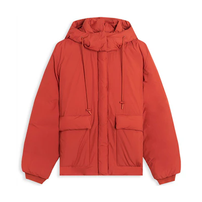 (Women) KENZO Orange Puffer Jacket with Tiger Patch FA62OU066563-19