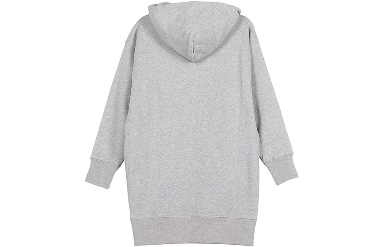 Lookbook (W) KENZO 珍珠灰色标志刺绣连帽卫衣裙 FA62RO7724MO-94