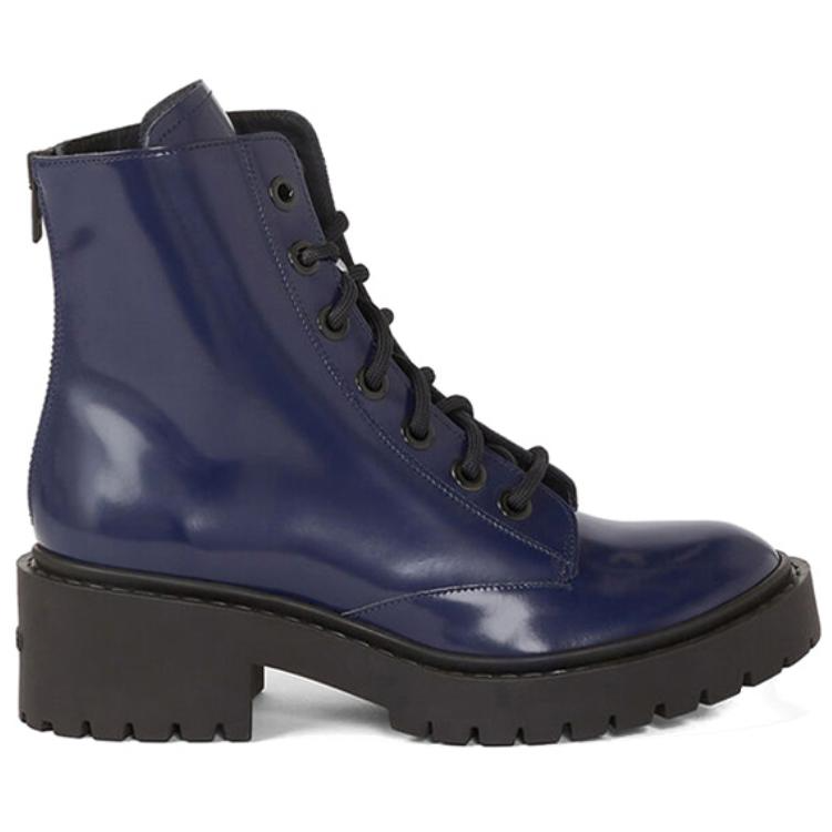 (W) Kenzo Pike Leather Ankle Boots 'Blue' 圖 2