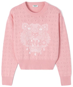 (W) ケンゾー ピンク クルーネック 長袖 ニット セーター FA52PU5003XB-32 Order (W) ケンゾー ピンク クルーネック 長袖 ニット セーター FA52PU5003XB-32