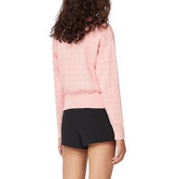 (W) ケンゾー ピンク クルーネック 長袖 ニット セーター FA52PU5003XB-32 Purchase (W) ケンゾー ピンク クルーネック 長袖 ニット セーター FA52PU5003XB-32