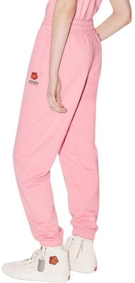 (Women) KENZO Pink Floral Embroidered Drawstring Jogger Pants PFD52PA7114MF-30 Purchase (Women) KENZO Pink Floral Embroidered Drawstring Jogger Pants PFD52PA7114MF-30