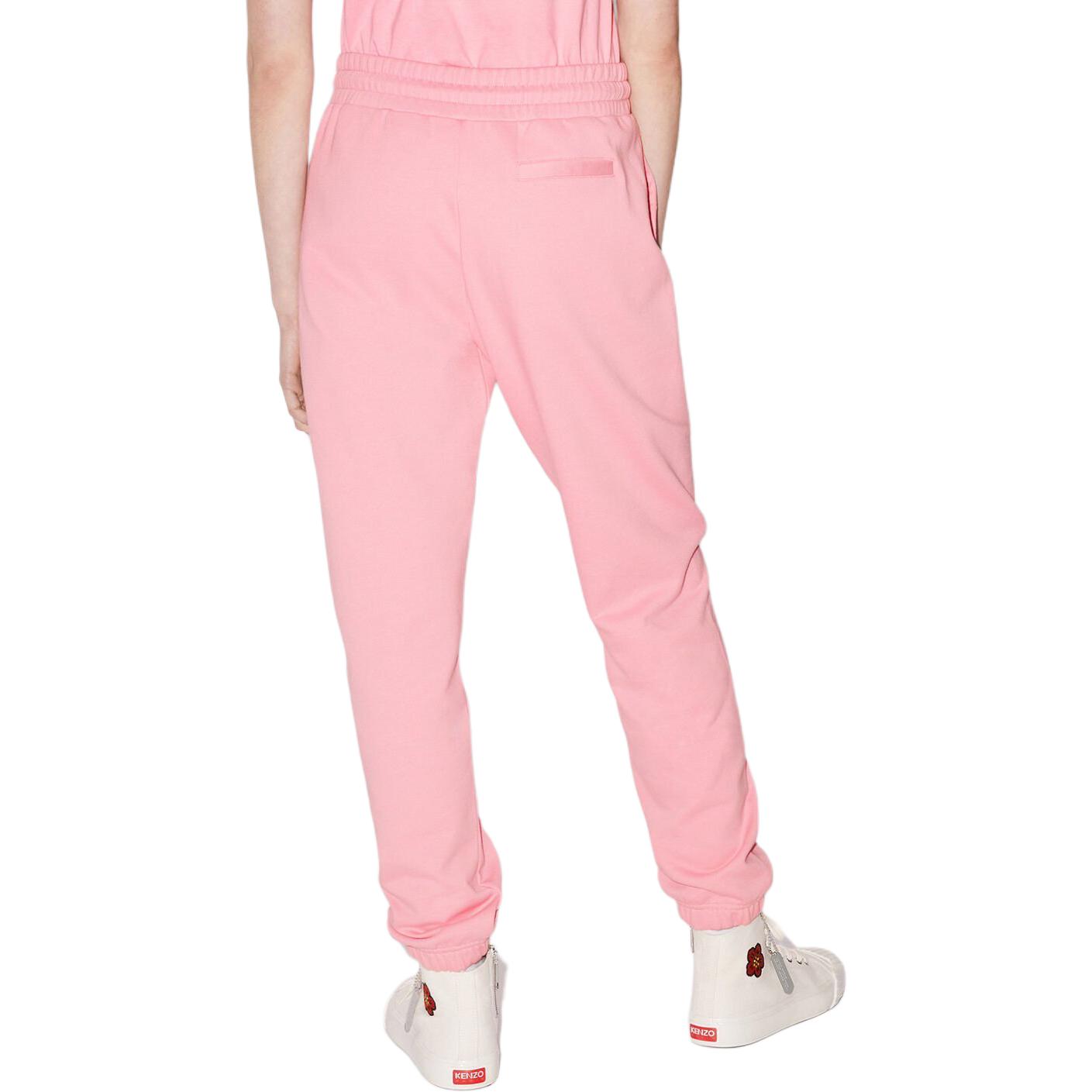 Details for (Women) KENZO Pink Floral Embroidered Drawstring Jogger Pants PFD52PA7114MF-30