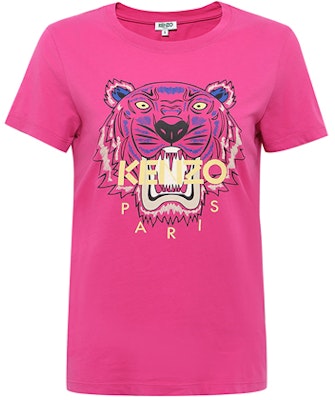 (Women) KENZO Pink Graphic Tiger T-Shirt F652TS7214YD-26 Buy (Women) KENZO Pink Graphic Tiger T-Shirt F652TS7214YD-26