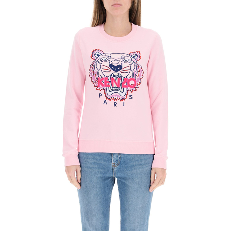 Shop (W) KENZO粉色刺绣虎头标志卫衣 F952SW7054XA-33