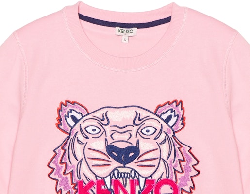 (W) KENZO粉色刺绣虎头标志卫衣 F952SW7054XA-33 1