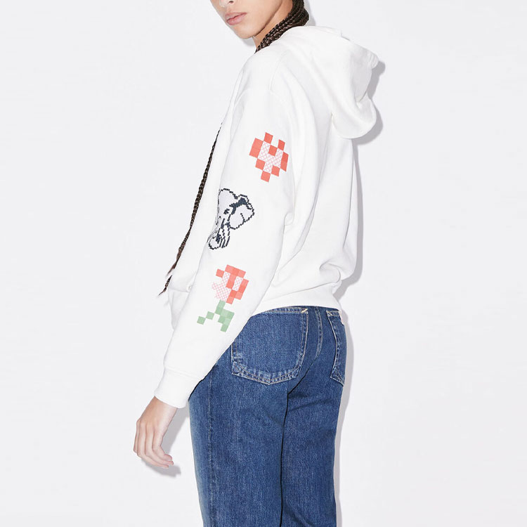 (Women) KENZO Pixel Tiger Logo Hoodie White  Pixel Collection. FD52SW0144MC-02 圖 6