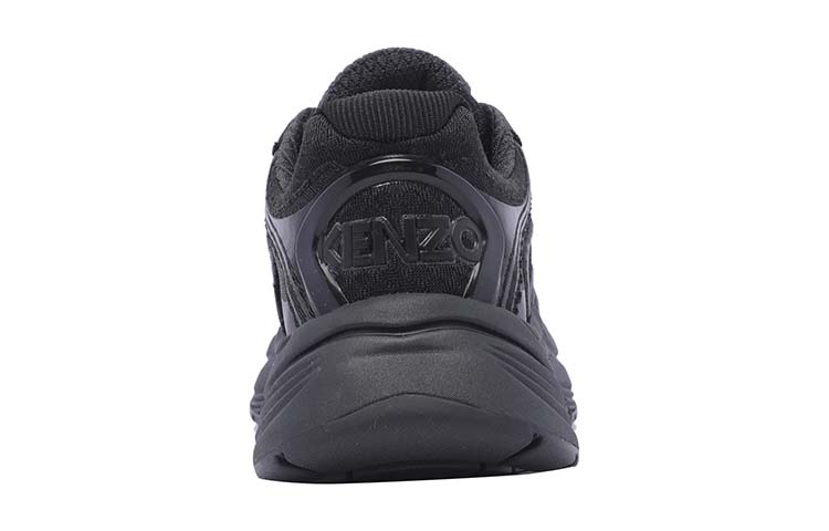 (W) Kenzo Polyester Round-Toe Lace-Up Low-Top 'Black' 圖 4