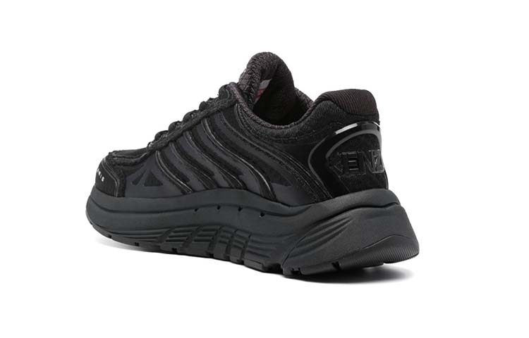 (W) Kenzo Polyester Round-Toe Lace-Up Low-Top 'Black' 圖 5